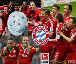 yapboz Bayern Münih şampiyonu 2013-2014